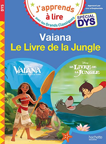 J'apprends à lire avec les grands classiques - Vaiana - Le Livre de la Jungle
